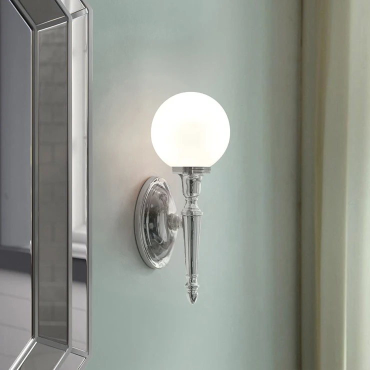 Elstead Vegglampe Dryden Krom