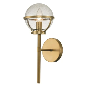 Hinkley Vegglampe Uno <strong>Hollis</strong>  Messing, Klar