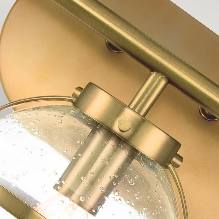 Hinkley Vegglampe Trio Hollis Messing, Klar