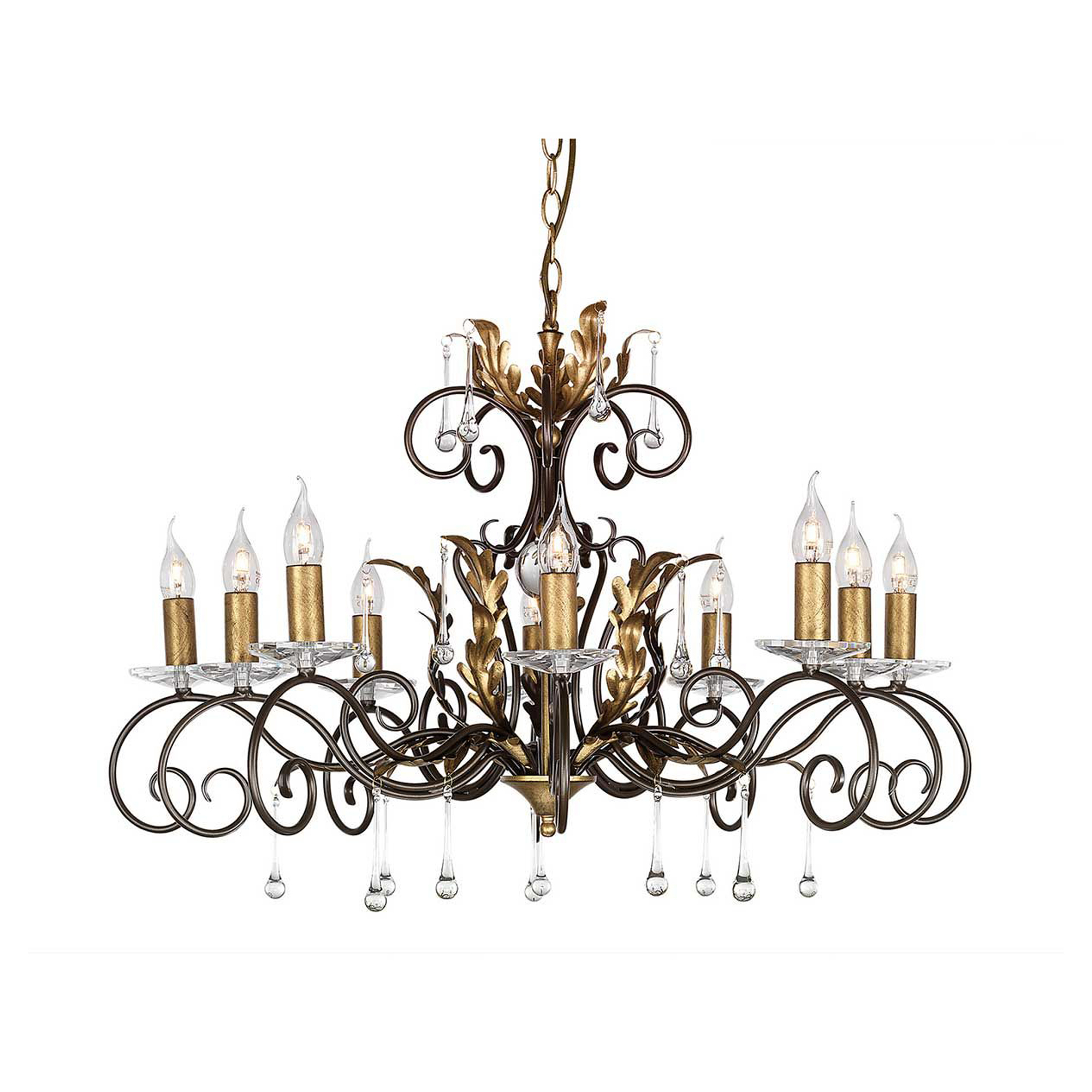 Elstead Hengelampe Amarilli Bronse, Gull