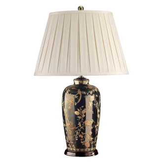 Elstead Bordlampe <strong>Black Birds</strong>  Svart, Gull