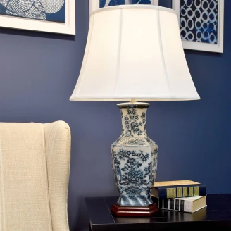 Elstead Bordlampe <strong>Blue Hex</strong>  Blå, Hvit