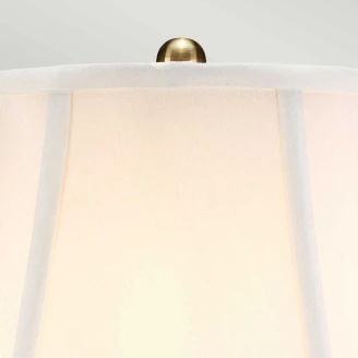 Elstead Bordlampe Goldthistle Gull, Hvit