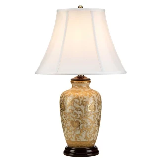 Elstead Bordlampe <strong>Goldthistle</strong>  Gull, Hvit