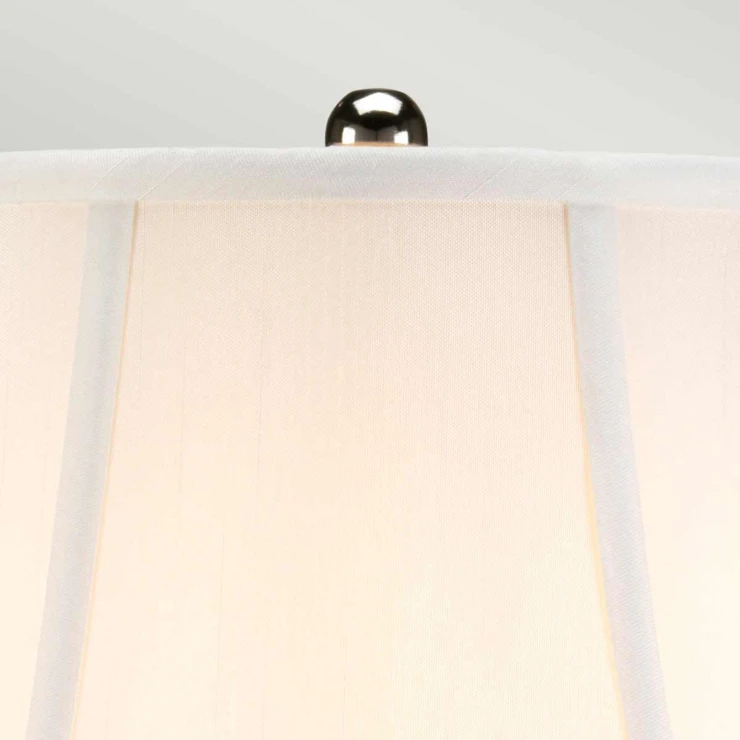 Elstead Bordlampe Silverthistle Hvit, Sølv