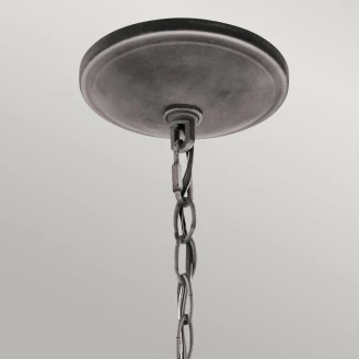 Kichler Hengelampe Taulbee Værbitt Sink Ø 72 cm