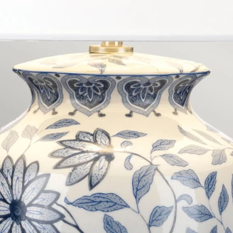 Elstead Bordlampe Ying Blå, Hvit