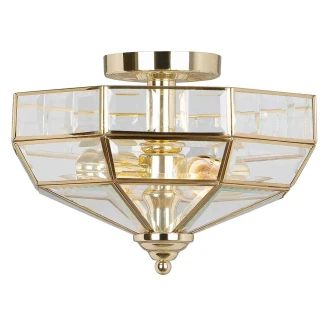 Elstead Taklampe <strong>Old Park</strong>  Polert Messing