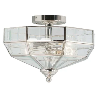 Elstead Taklampe <strong>Old Park</strong>  Polert Nikkel