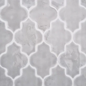 Alteret Håndlaget Veggflis <strong>Arabesque</strong>  Gris Perla Blank 12x15 cm