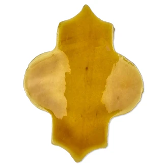 Alteret Håndlaget Veggflis <strong>Arabesque</strong>  Miel Blank 12x15 cm