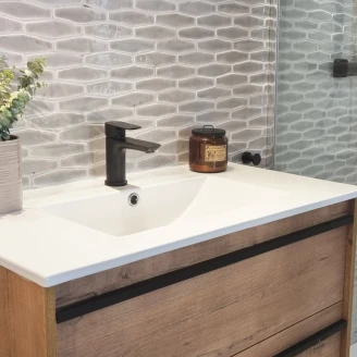 Alteret Håndlaget Mosaikk Veggflis Verona Gris Perla Blank 26x33 (4x13) cm