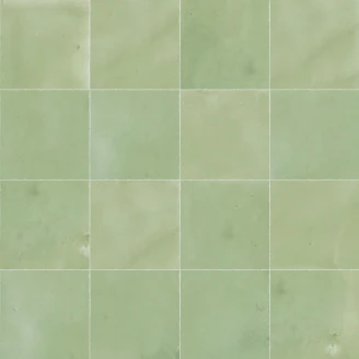 Alteret Håndlaget Veggflis Zellige Verde Jade Blank 10x10 cm