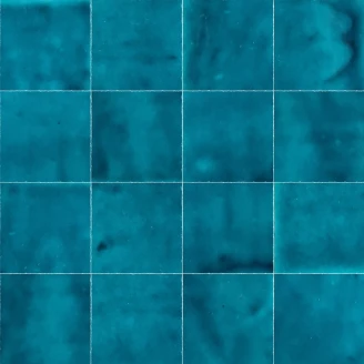 Alteret Håndlaget Veggflis Zellige Azul Posidonia Blank 10x10 cm