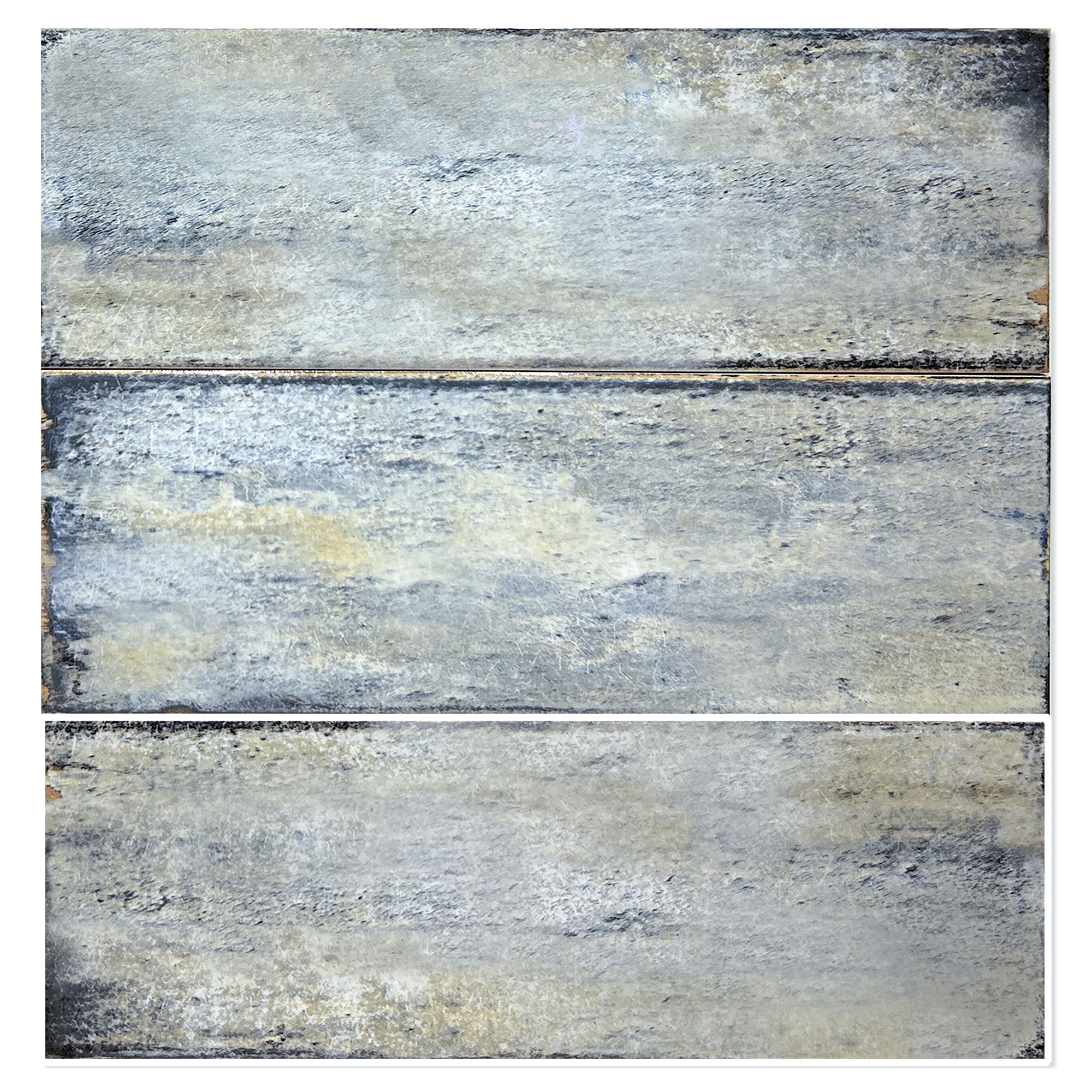 Veggflis Alcazar Hvit Blank 8x30 cm
