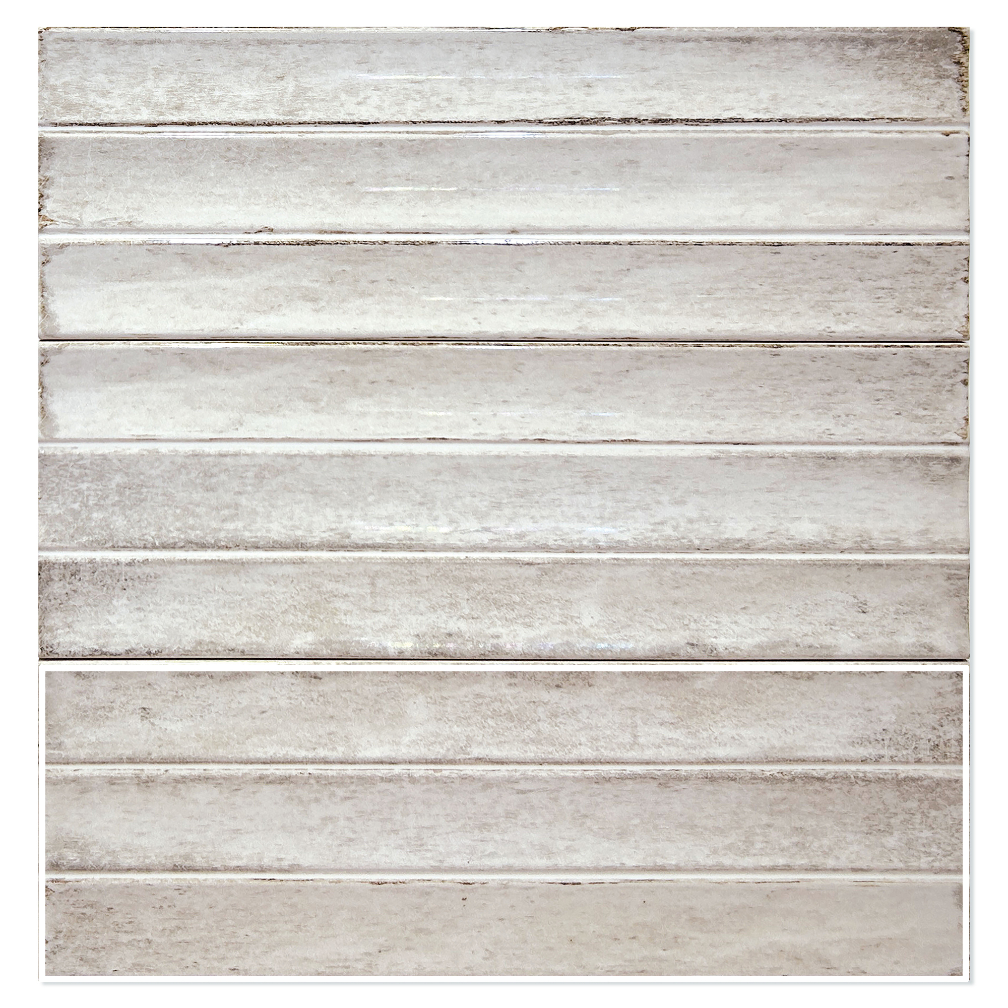 Veggflis Drift Beige Blank 12x35 cm