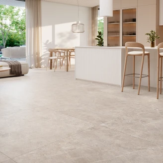 Gulvflis <strong>Elda</strong>  Gråbeige Matt 120x120 cm