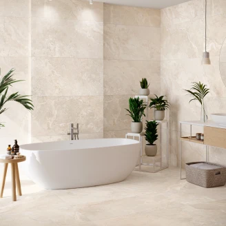 Gulvflis <strong>Lenor</strong>  Varmbeige Matt 60x120 cm