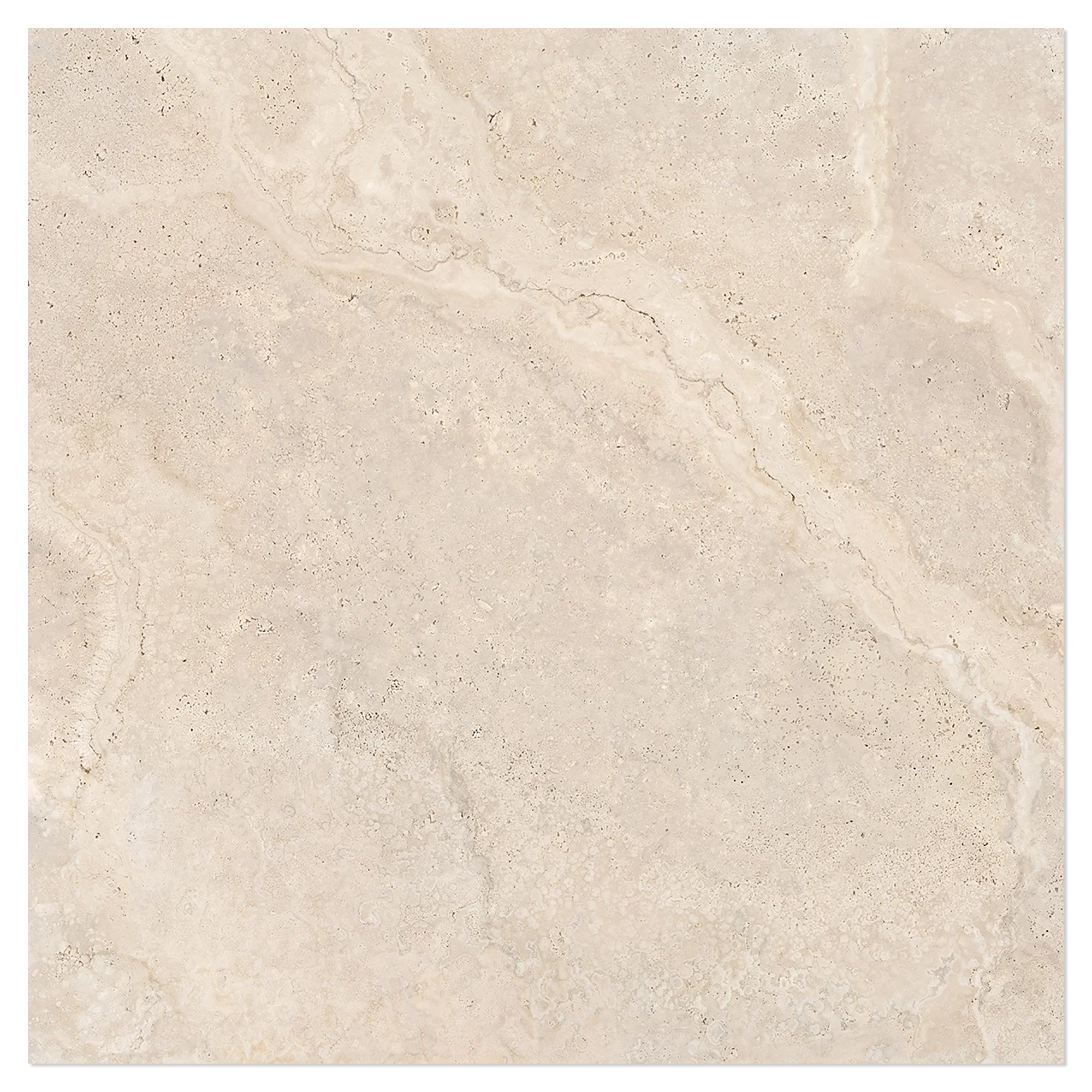 Gulvflis Lenor Varmbeige Matt-Sateng 90x90 cm