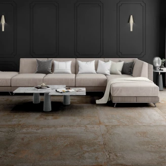 Gulvflis <strong>Ferrox</strong>  Svart Matt 120x120 cm