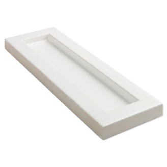 Natucer Veggflis <strong>Kahn</strong>  White Hörn Blank Relieff 7x27 cm