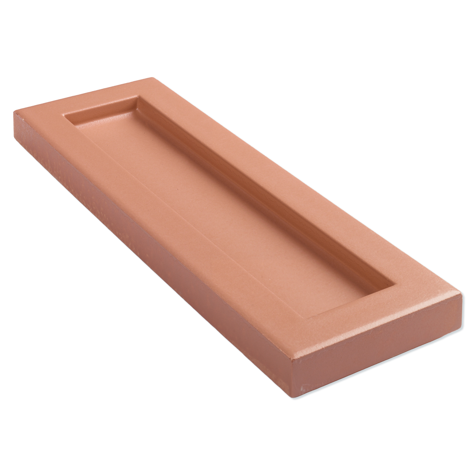 Natucer Veggflis Kahn Clay Hörn Blank Relieff 7x27 cm