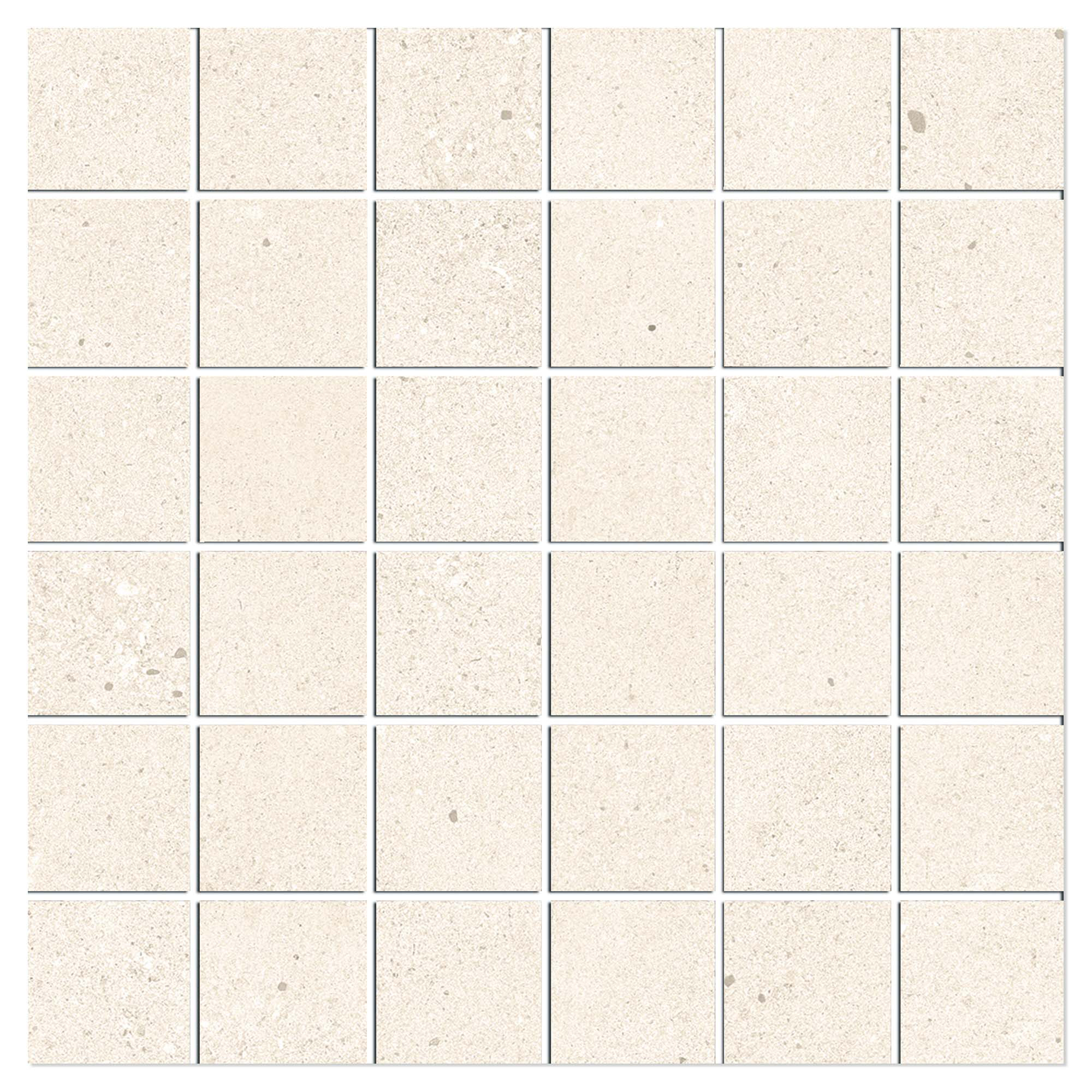 Marmor Mosaikkflis Brightspark Beige Matt 30x30 (5x5) cm