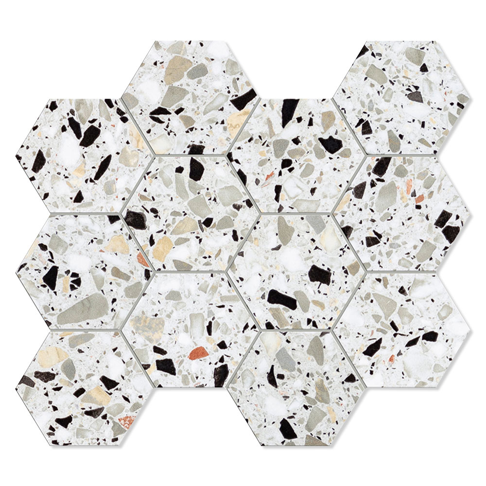 Unicomstarker Sekskant Gulvflis Venice Murano Matt 30x34 (9.7x11.2) cm