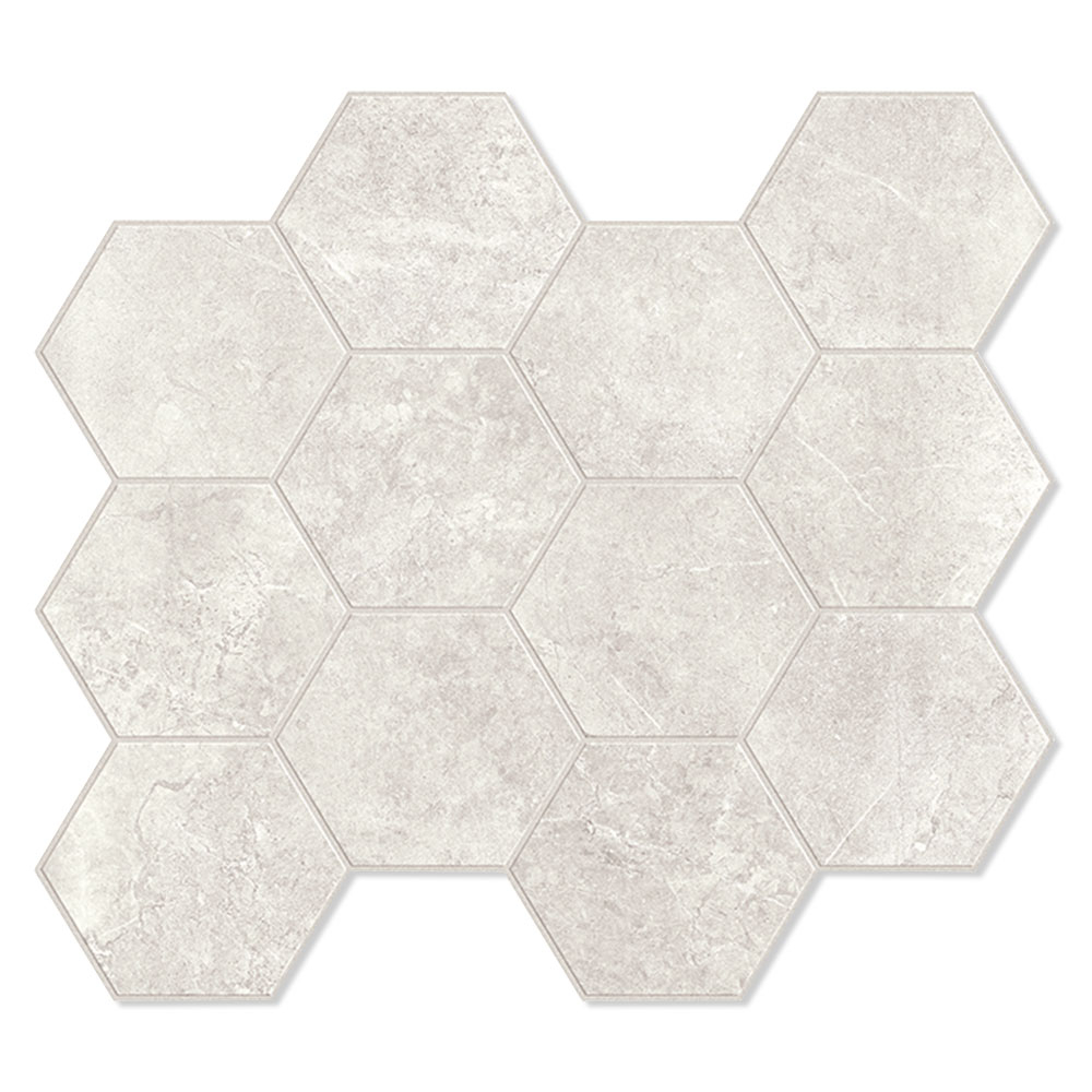 Unicomstarker Sekskant Gulvflis Evostone Ivory Matt 30x34 (9.7x11.2) cm