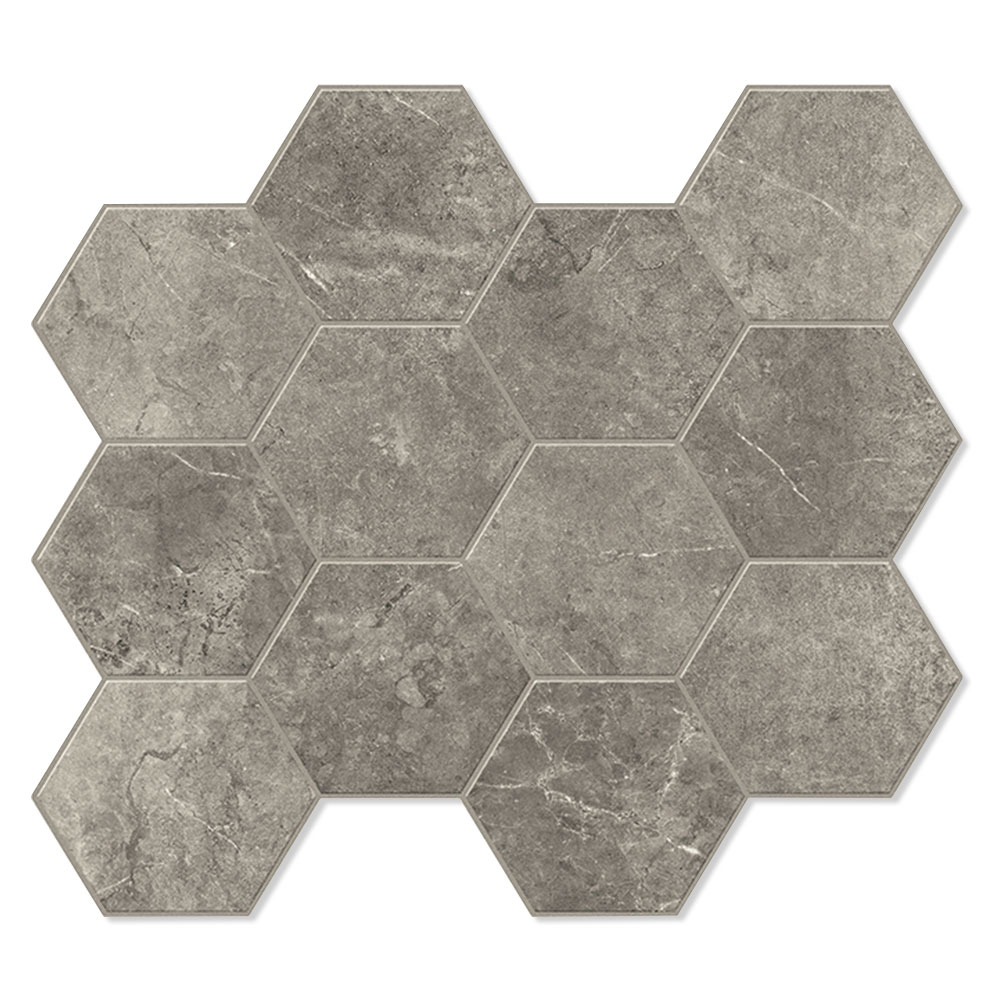 Unicomstarker Sekskant Mosaikk Gulvflis Evostone Dune Matt 30x34 (9.7x11.2) cm