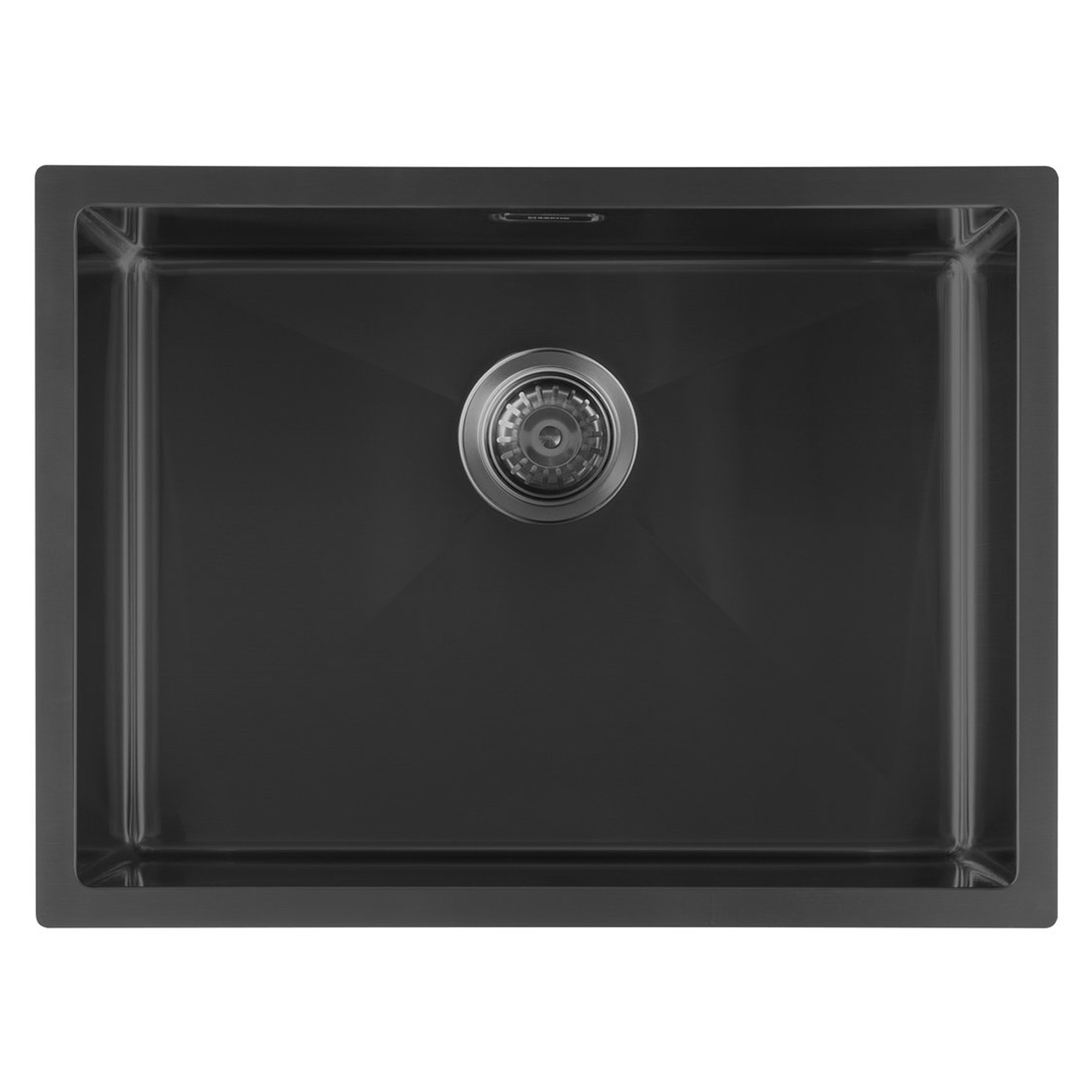 Rustfritt stål Oppvaskkum Laretta Metall Svart 60x45 cm