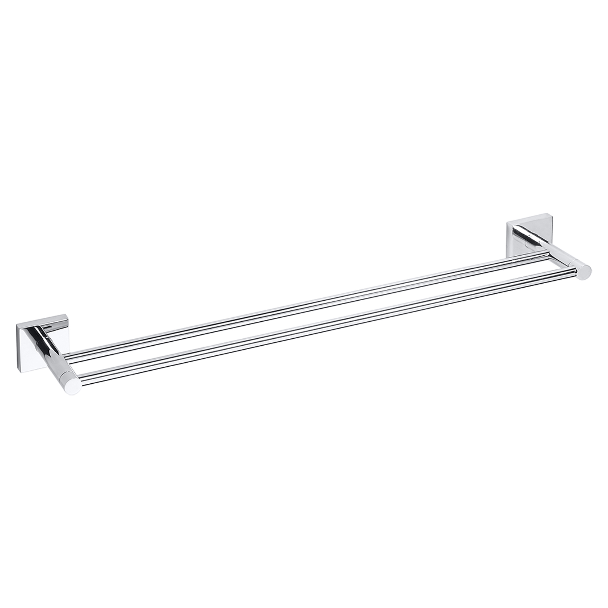 Dobbel Håndkleholder Edris Krom Blank