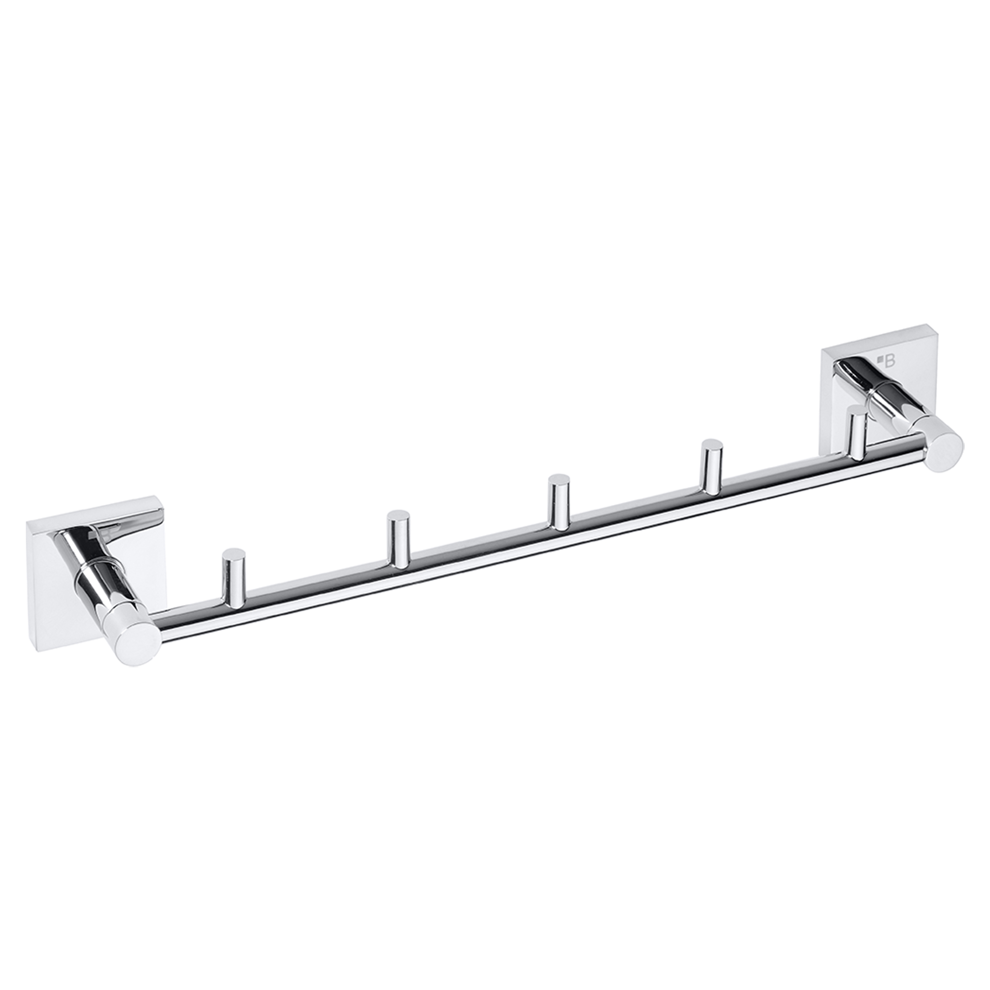 Krokliste med 5 Kroker Edris Krom Blank
