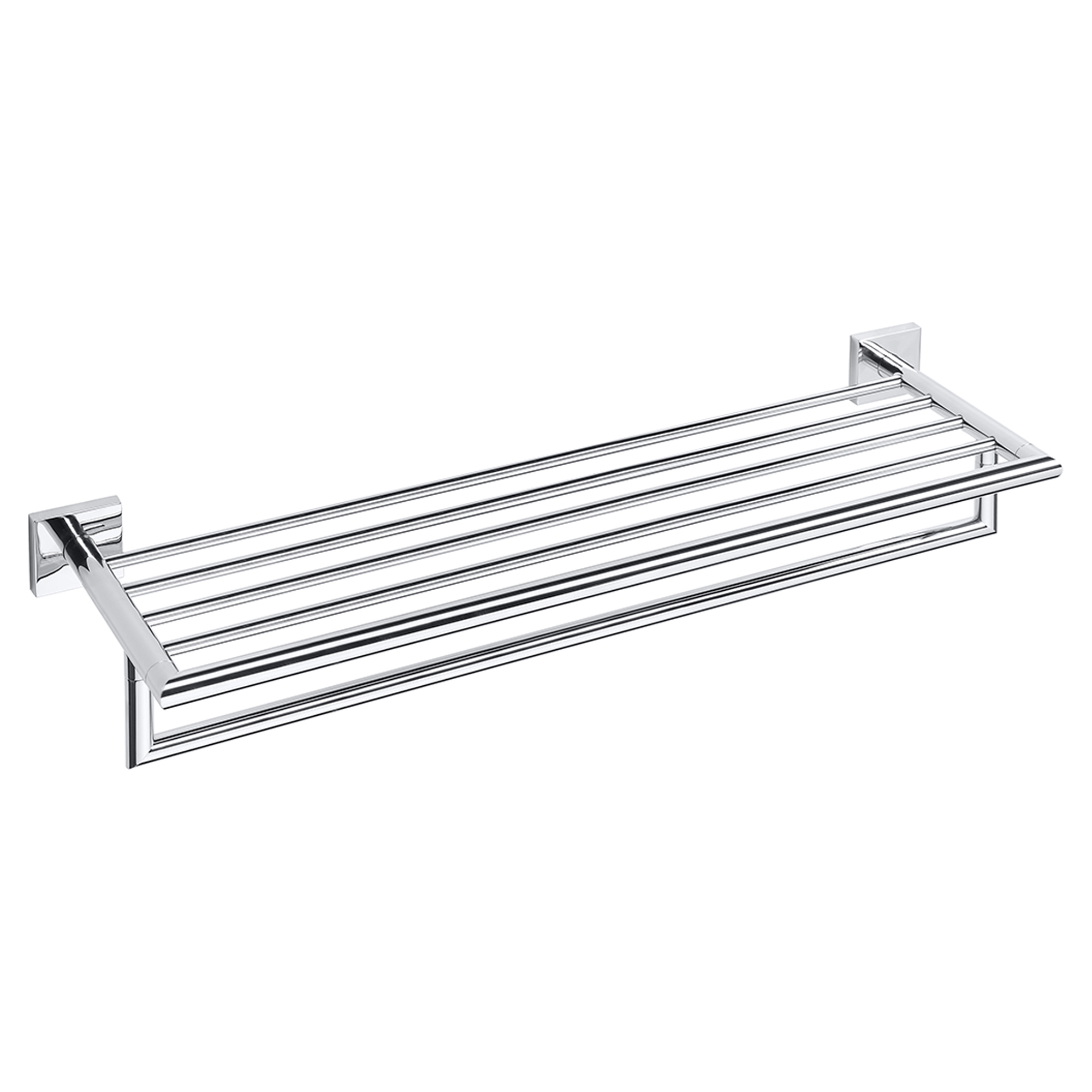 Håndkleholder med Stang Edris Krom Blank 60 cm