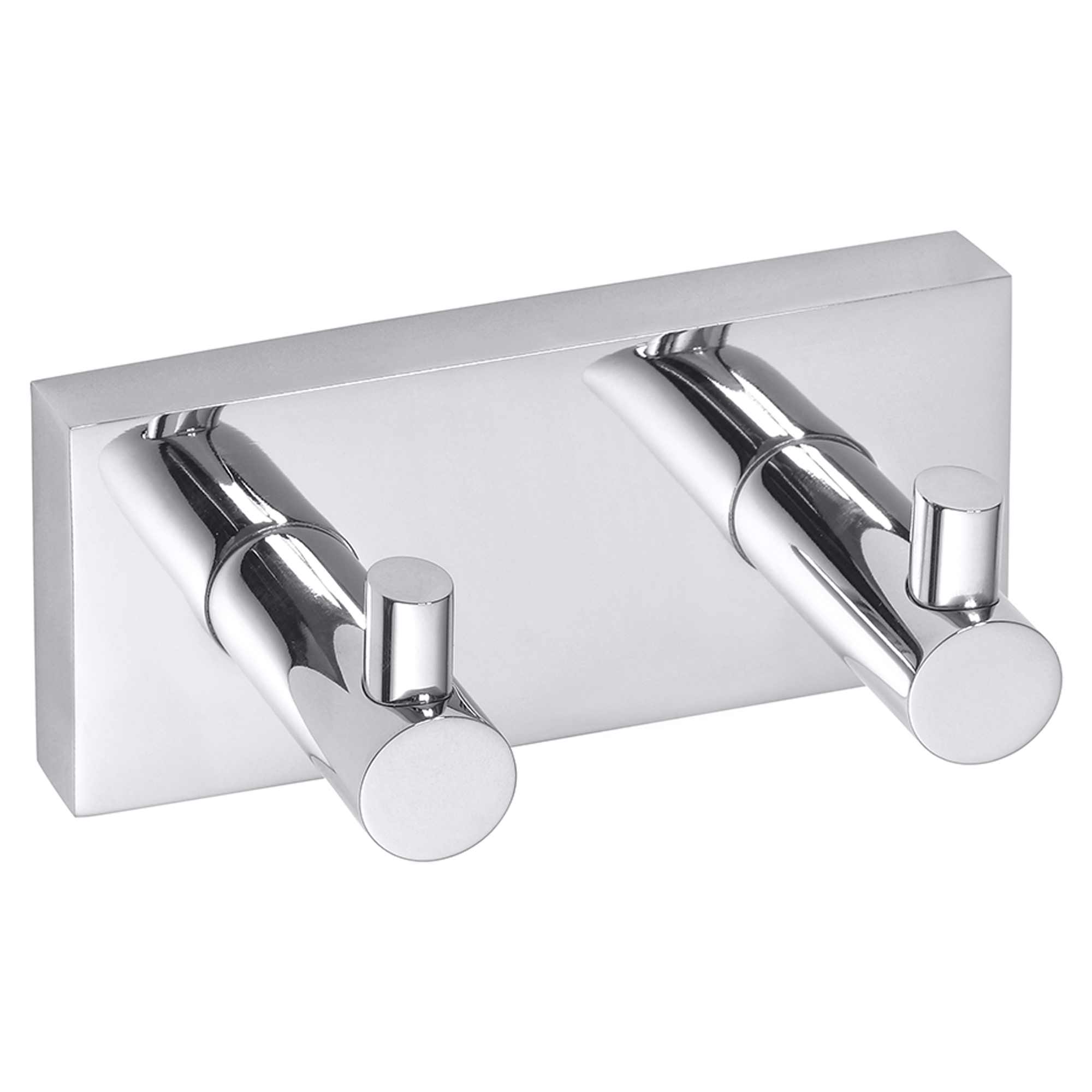 Krokliste med 2 Kroker Edris Krom Blank