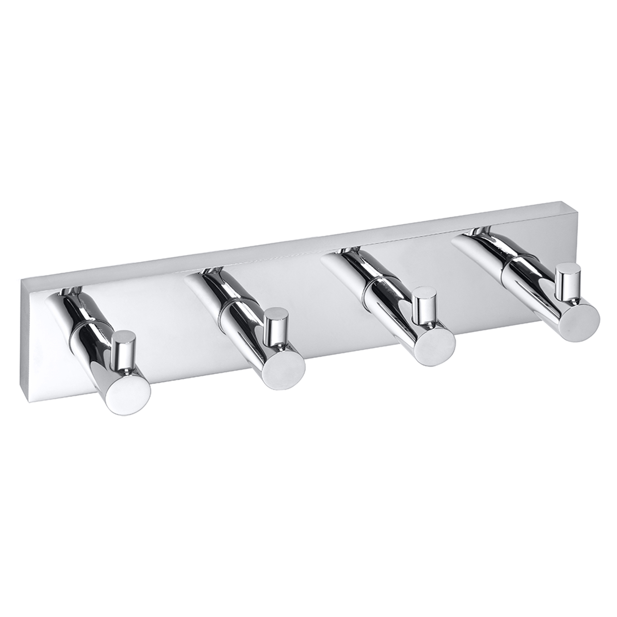 Krokliste med 4 Kroker Edris Krom Blank