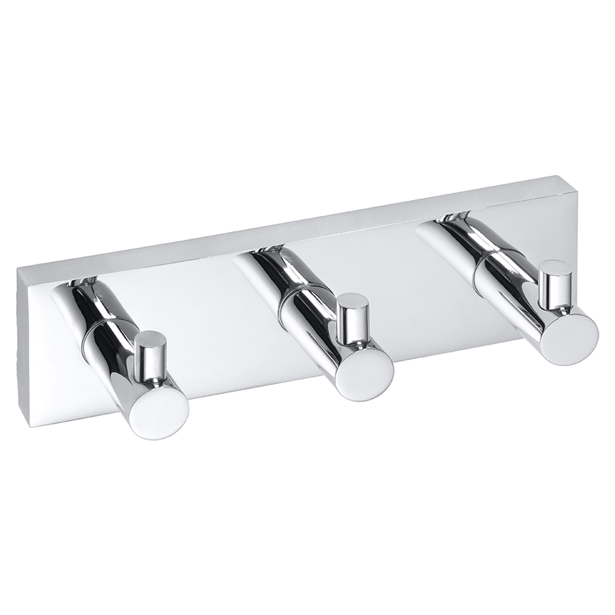 Krokliste med 3 Kroker Edris Krom Blank