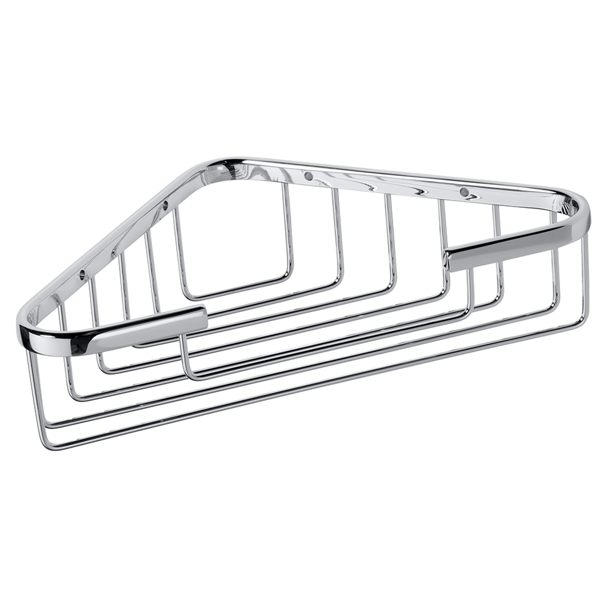 Hjørnebaderomshylle Line Krom Blank 25 cm