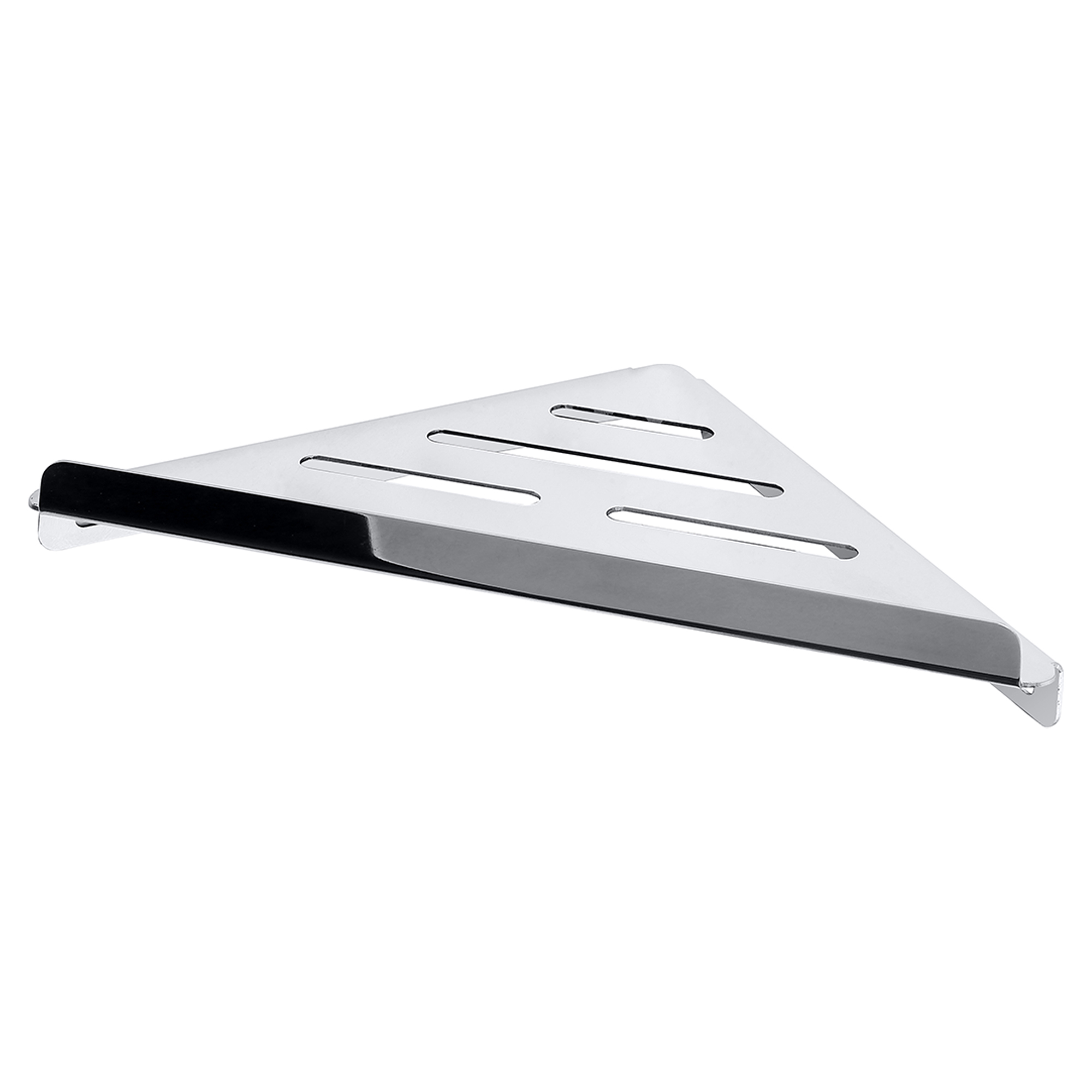 Hjørnebaderomshylle Line Krom Blank 26 cm