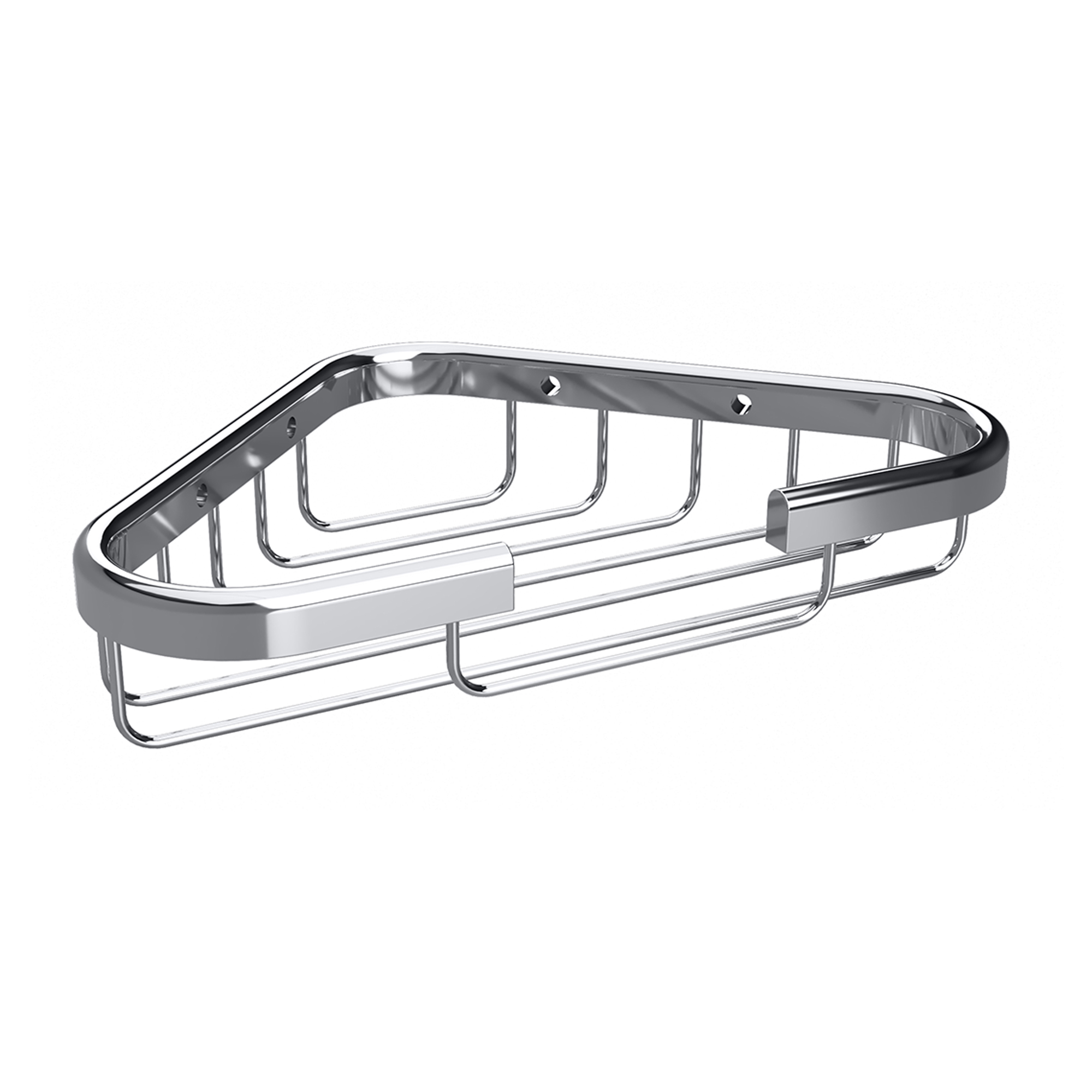 Hjørnebaderomshylle Line Krom Blank 18 cm