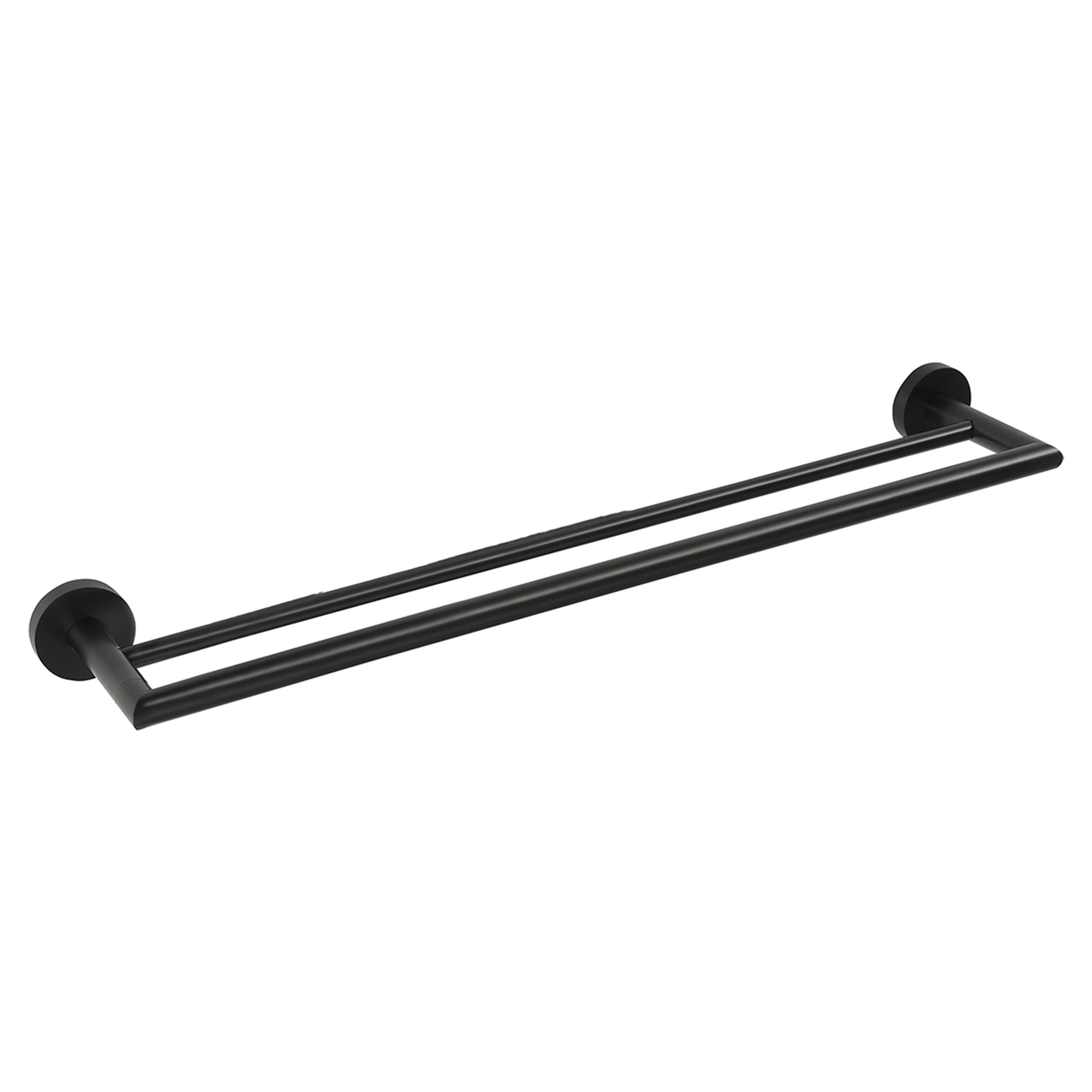 Dobbel Håndkleholder Ektorp Svart Matt