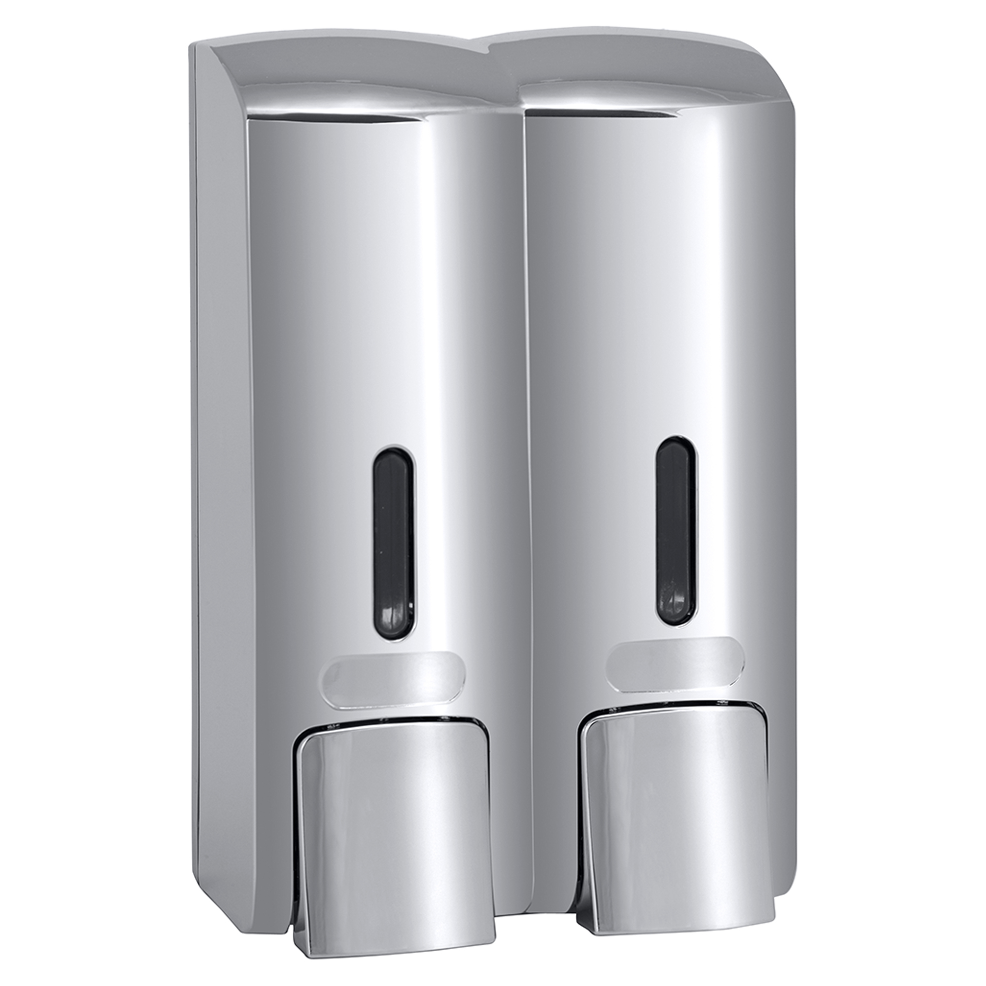 Dobbel Såpedispenser 300 ml Krom Blank