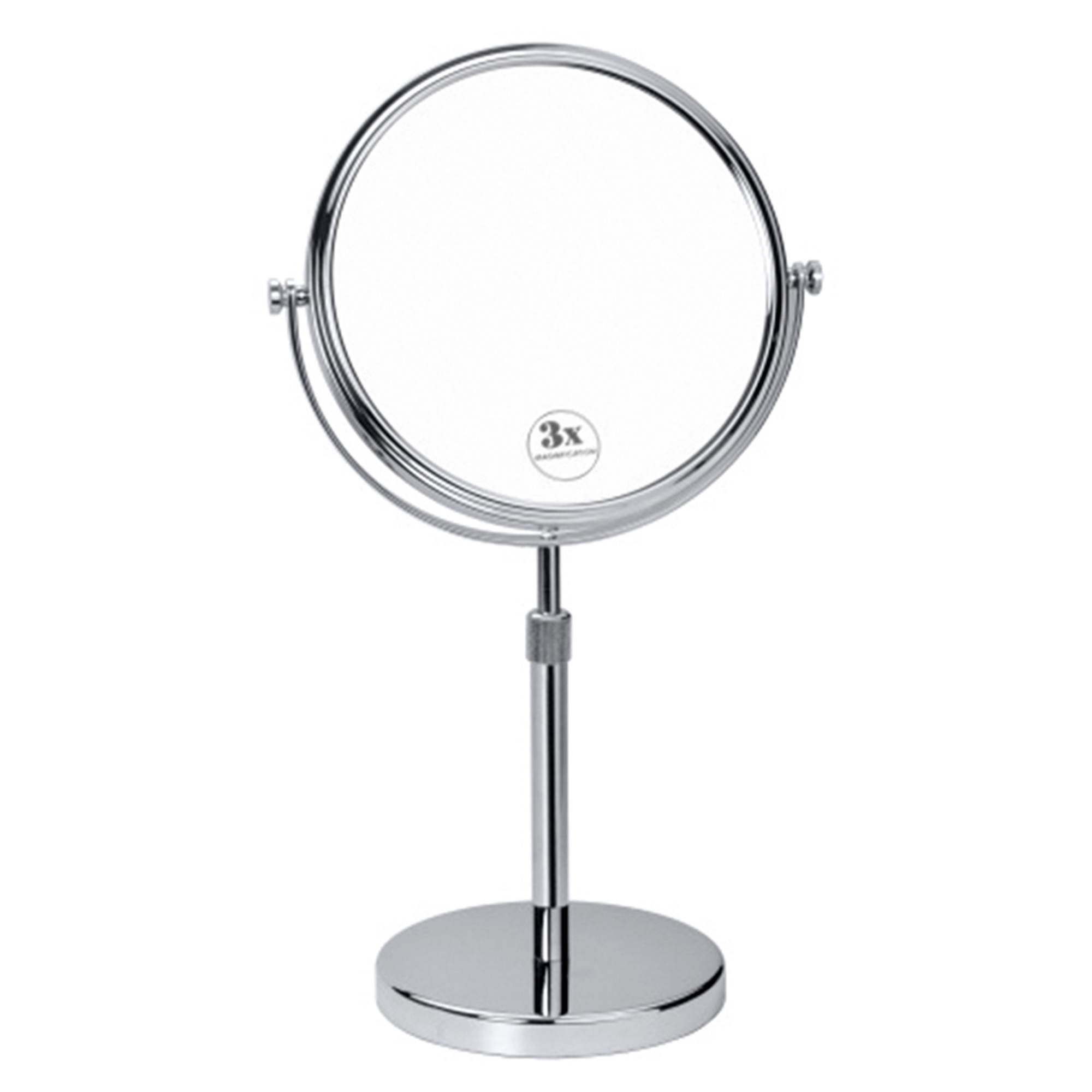 Sminkespeil Elega Krom Matt 20 cm Teleskopisk