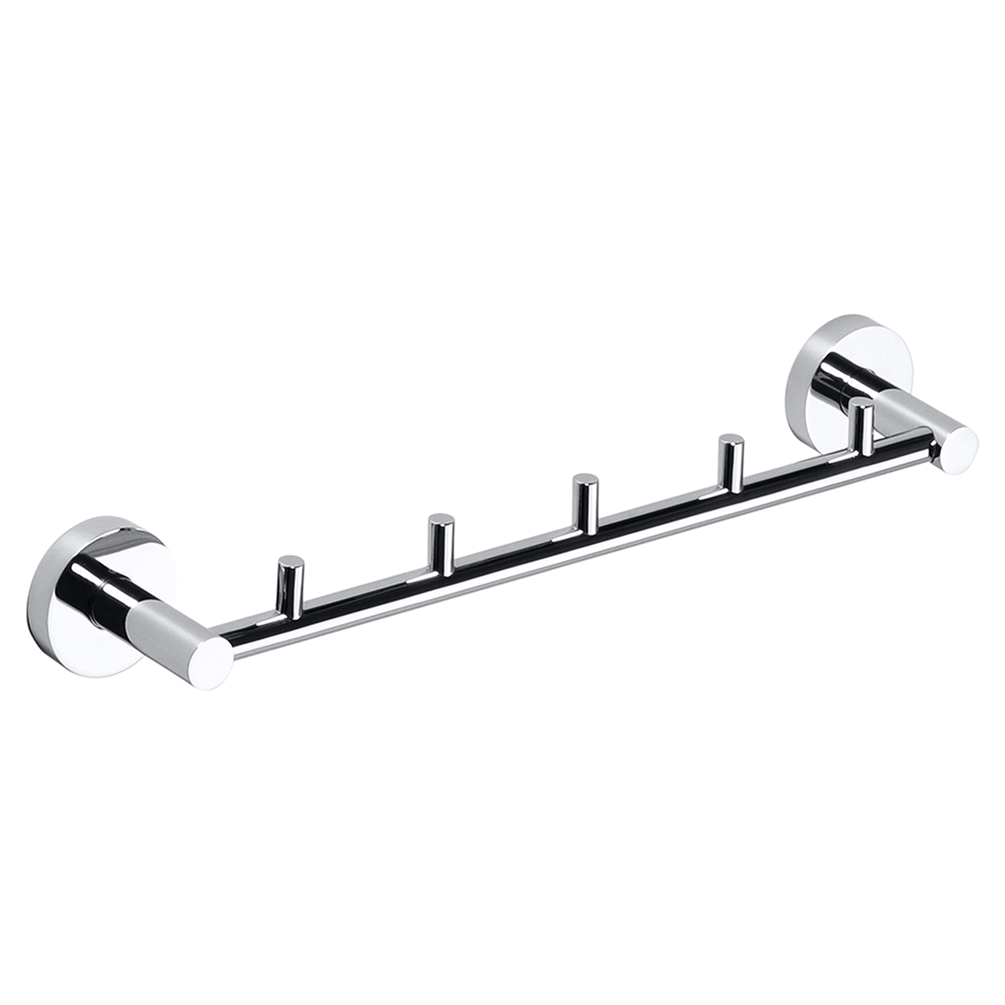 Krokliste med 5 Kroker Holmstrand Krom Blank