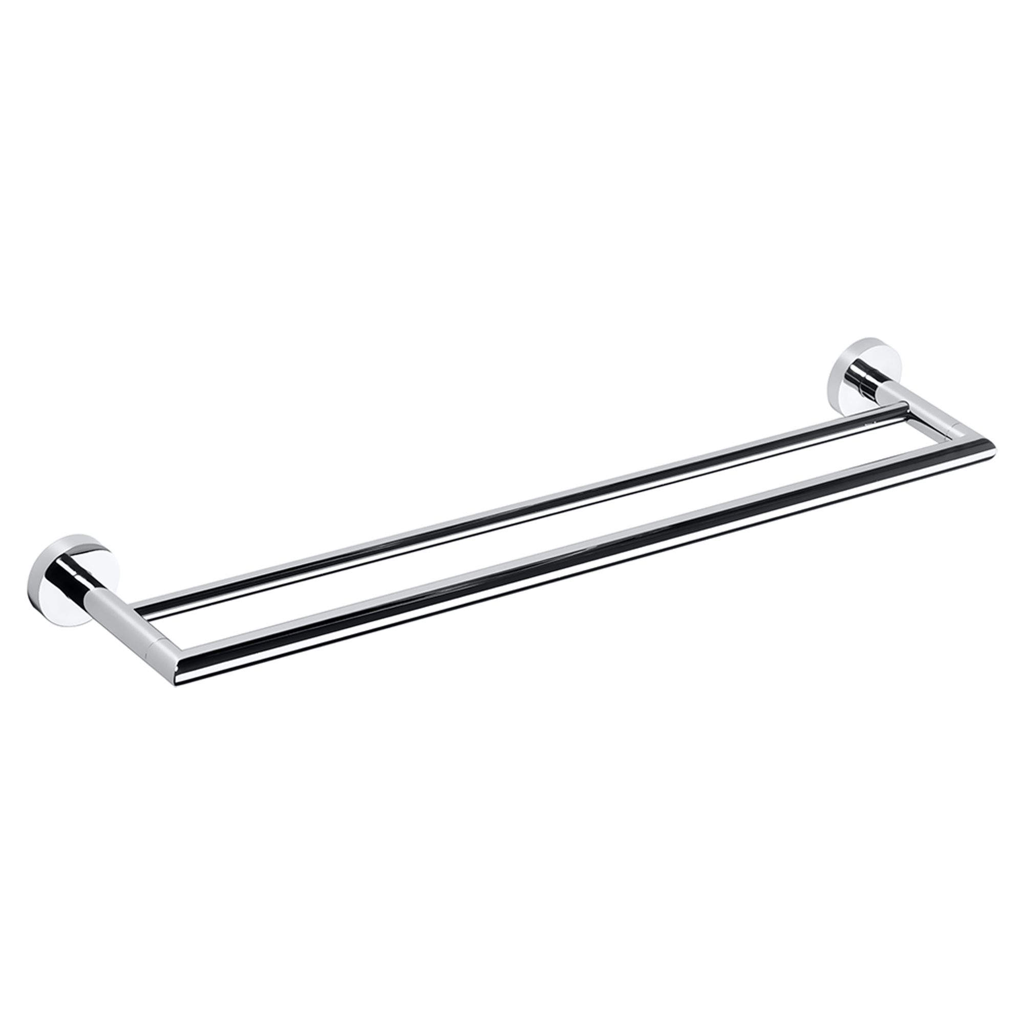 Dobbel Håndkleholder Holmstrand Krom Blank 60 cm