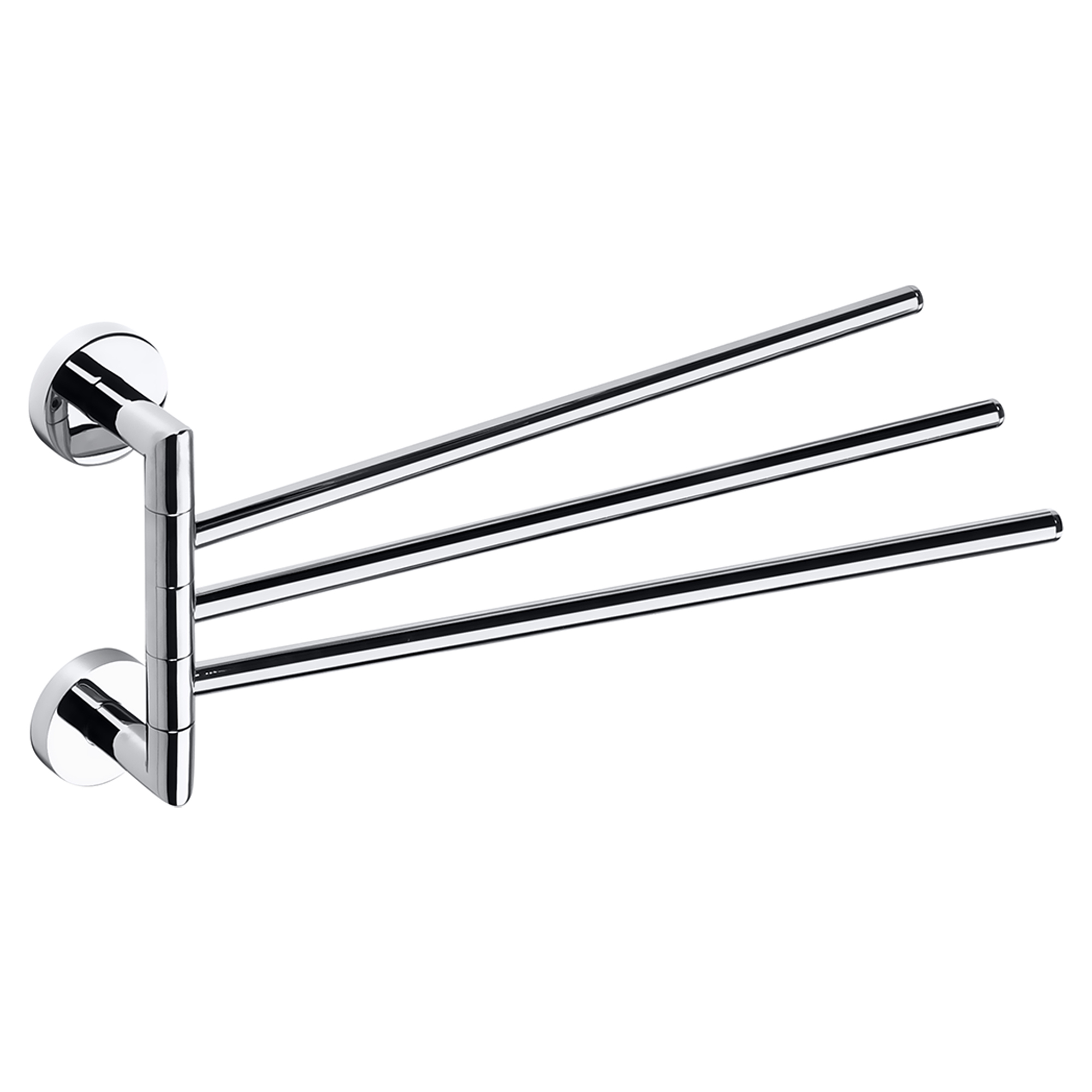 Trippel Håndkleholder Svingbar Holmstrand Krom Blank