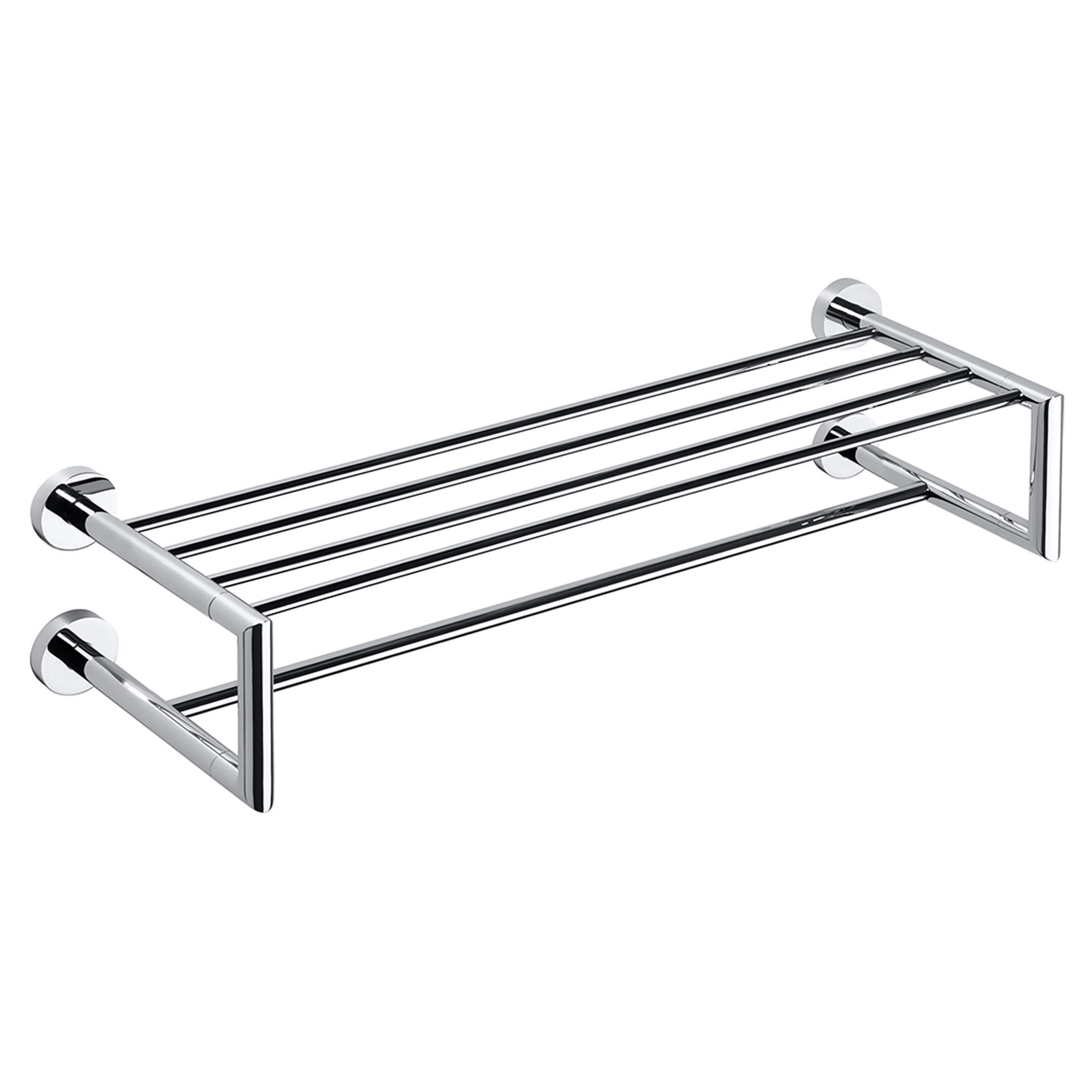 Dobbel Håndkleholder med Stang Holmstrand Krom Blank 60 cm
