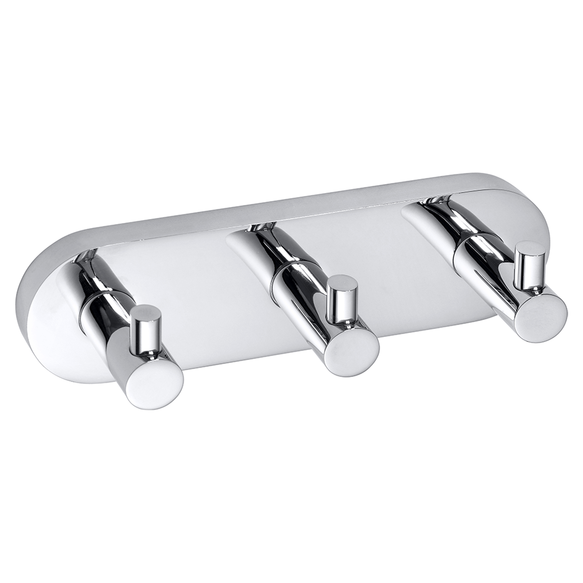 Krokliste med 3 Kroker Holmstrand Krom Blank