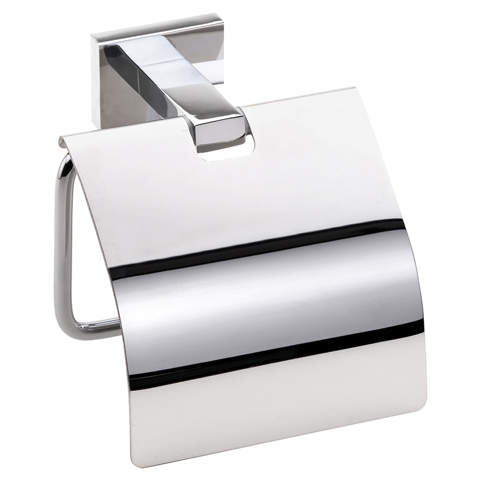 Toalettpapirholder med Lokk Alouette Krom Blank