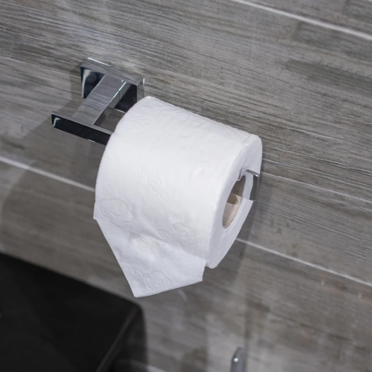 Toalettpapirholder Alouette Krom Blank